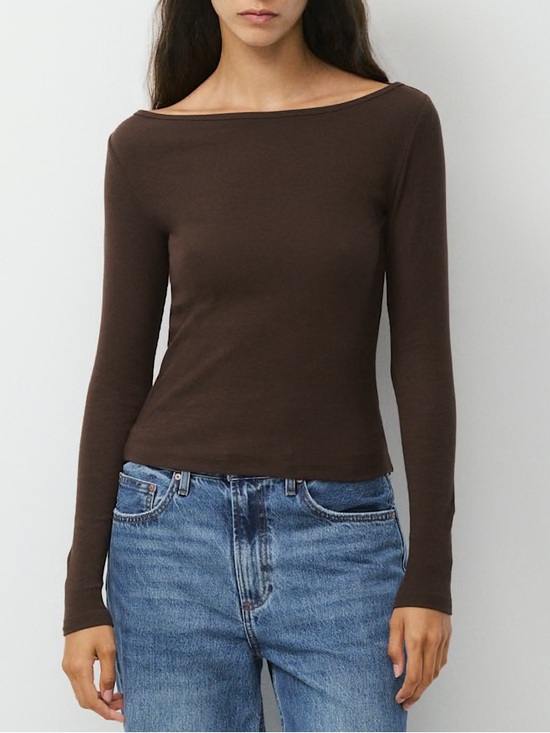 Aritzia Tops - Aritzia Homestretch Boatneck Longsleeve